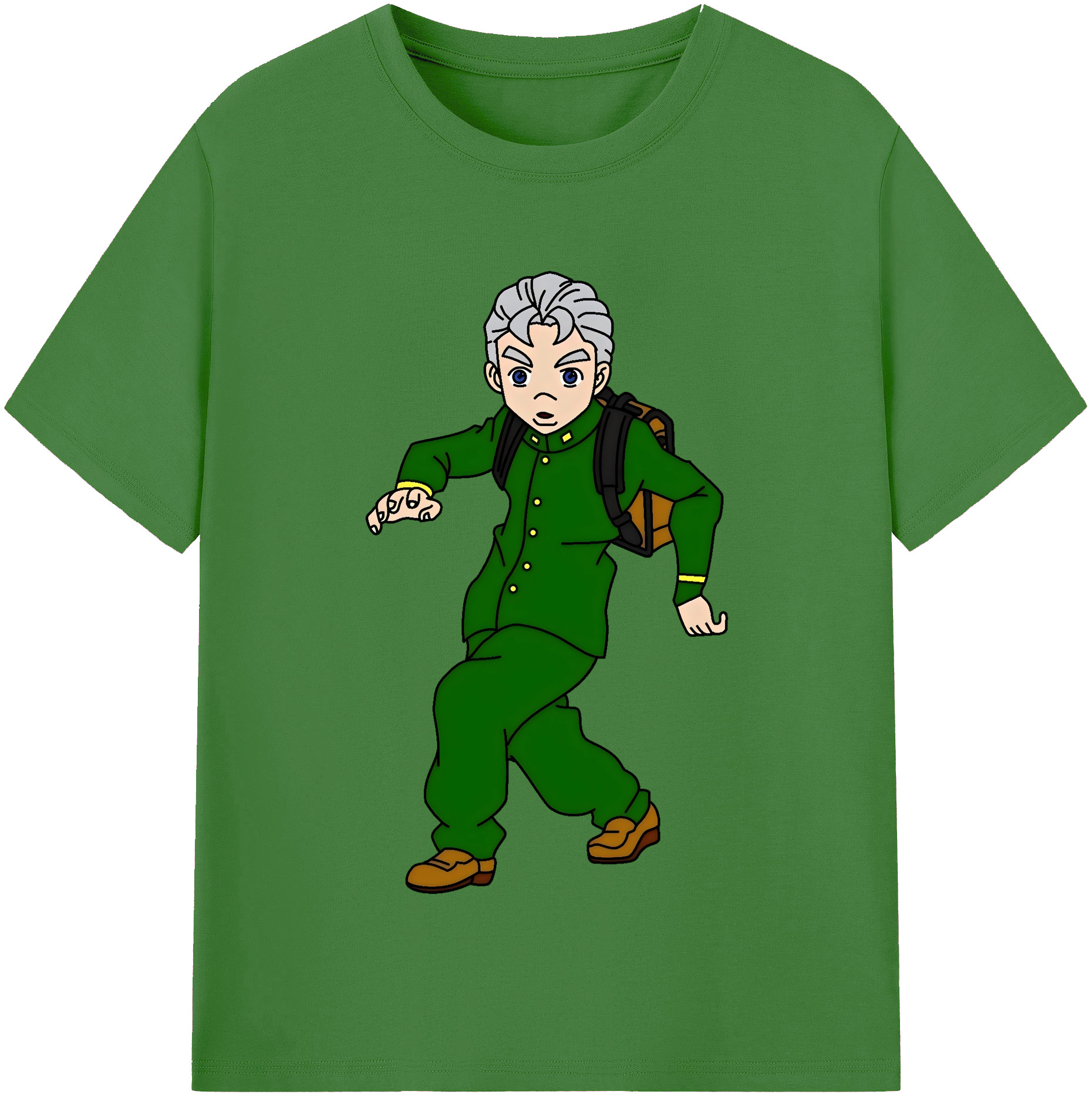 （画像用） ジョジョの奇妙な冒険 広瀨康一 JoJo's Bizarre Adventure Hirose Koichi レディースカジュアルプリントTシャツ（綿100％）